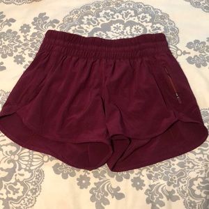 Like new lululemon tracker V shorts size 8